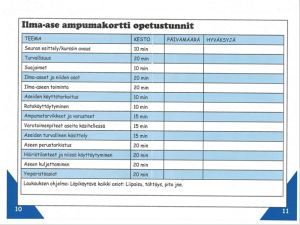 SAL:n Kultahippupassin keskiaukema toimii suorituskirjana